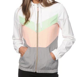 Zine Delmar Coral & Mint Color block Windbreaker